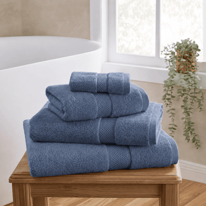 Rhodes Cotton Towel Collection - French Blue - DUSK