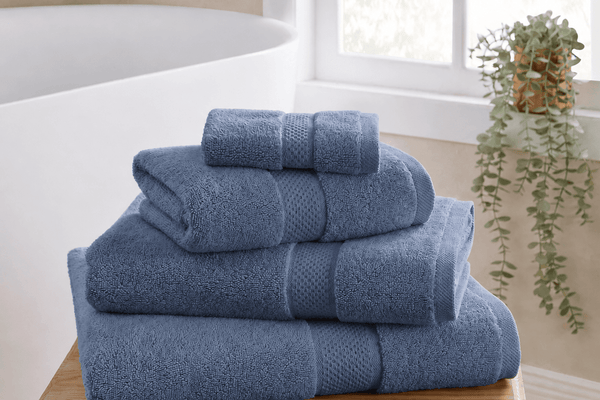 Rhodes Cotton Towel Collection - French Blue - DUSK