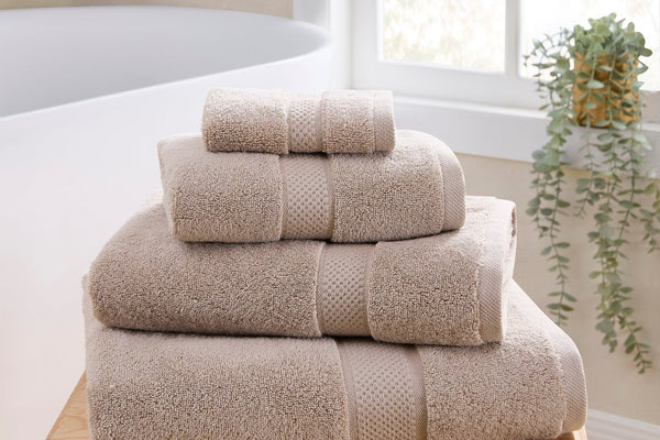 Rhodes Cotton Towel Collection - Natural - DUSK