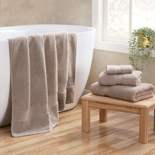 Rhodes Cotton Towel Collection - Natural - DUSK