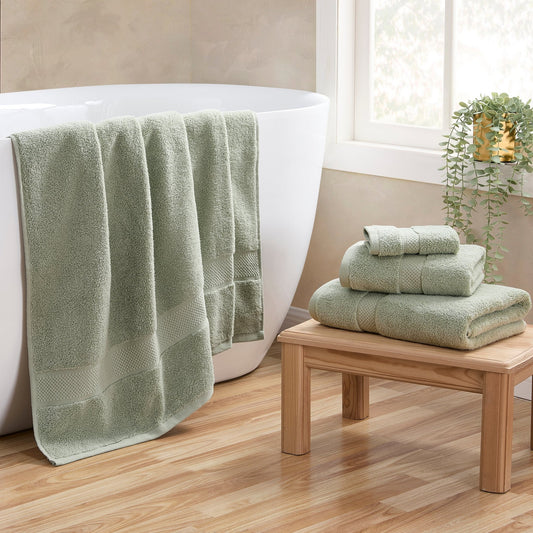 Rhodes Cotton Towel Collection - Olive - DUSK