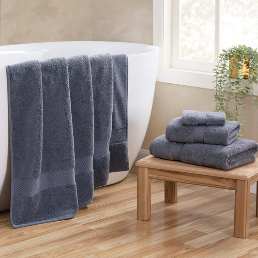 Rhodes Cotton Towel Collection - Slate - DUSK