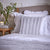 Ribbed Faux Fur Cushion Cover - Dove Grey - DUSK