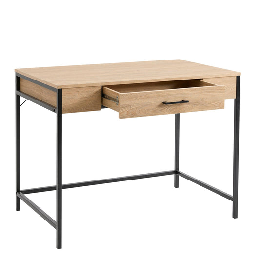 Riley Desk with Drawer - Light Wood - DUSK