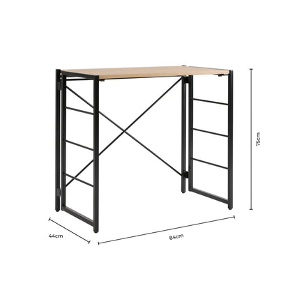 Riley Foldaway Desk - Light Wood - DUSK