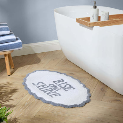Rise and Shine Bath Mat - French Blue - DUSK