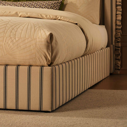 Riva Ottoman Storage Bed - Blue Stripe - DUSK