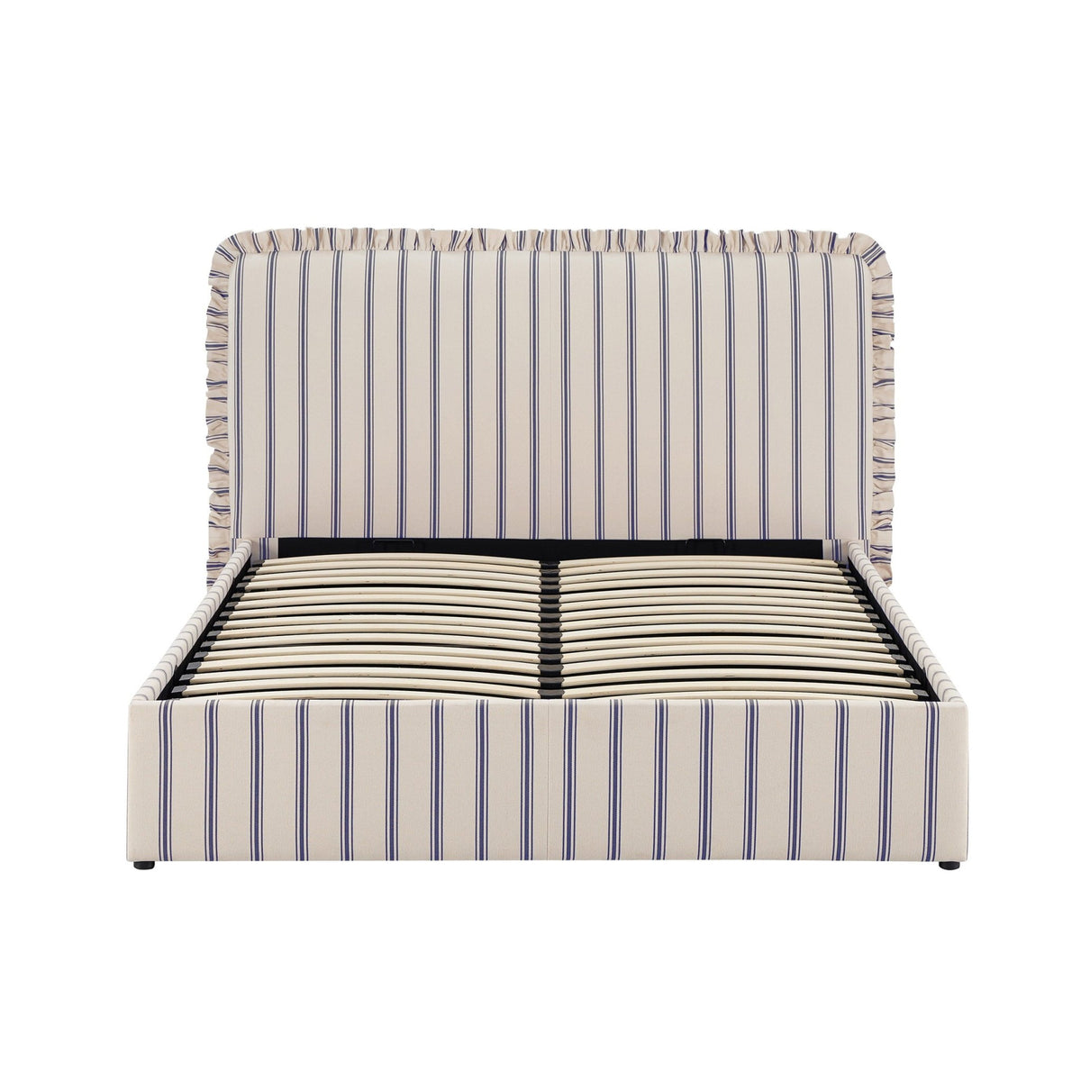 Riva Ottoman Storage Bed - Blue Stripe - DUSK