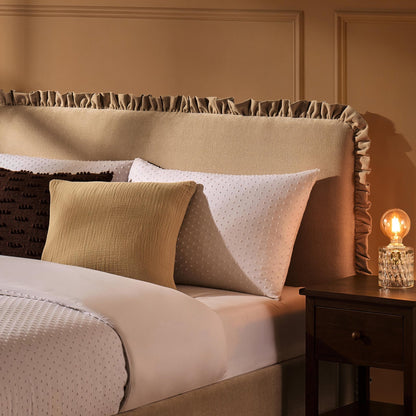 Riva Ottoman Storage Bed - Chenille Ivory - DUSK