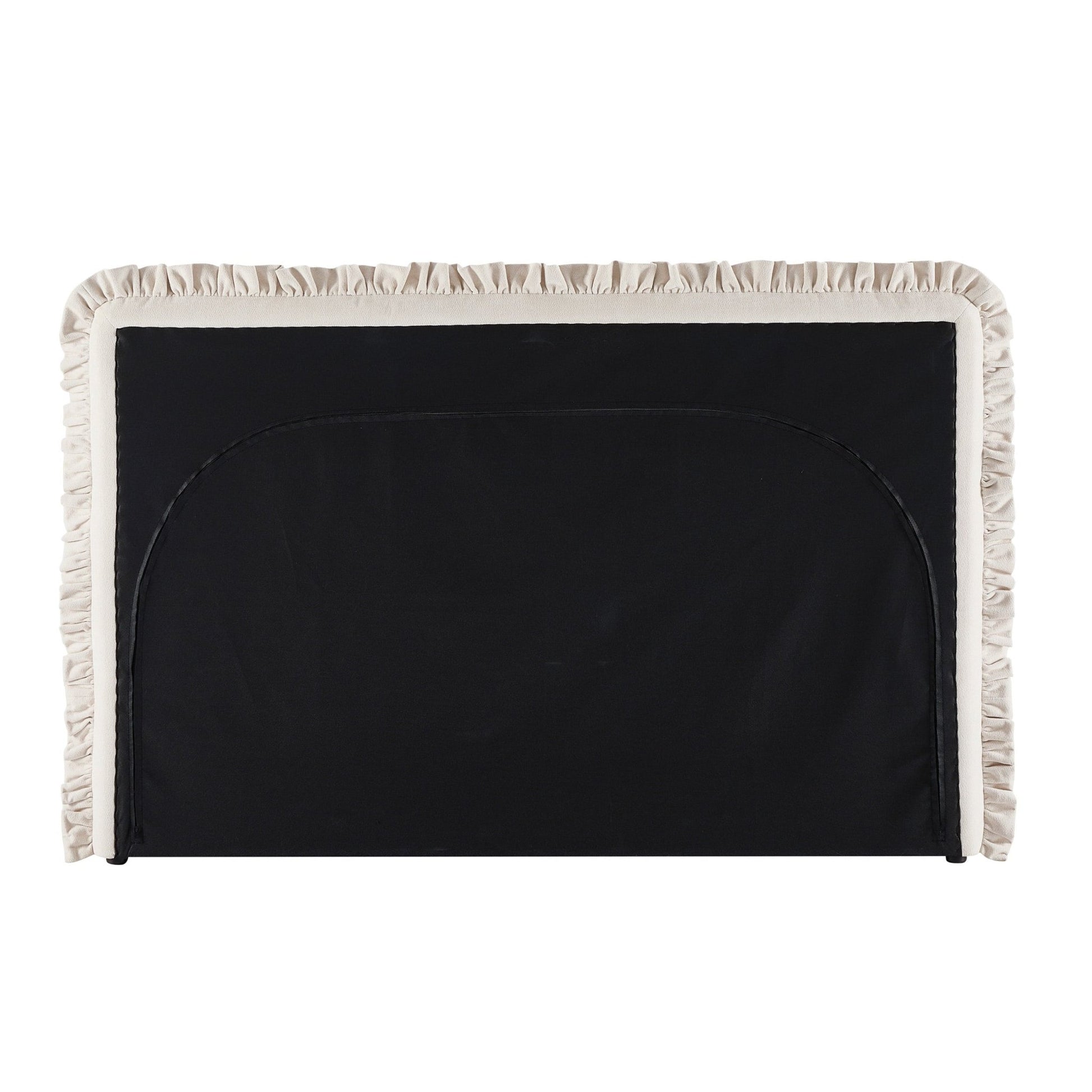 Riva Ottoman Storage Bed - Chenille Ivory - DUSK