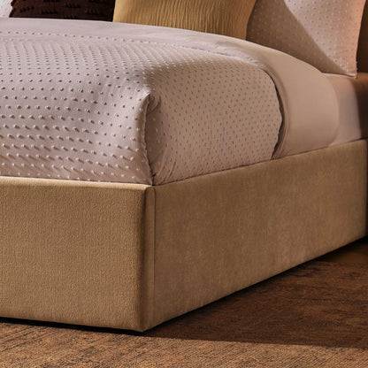 Riva Ottoman Storage Bed - Chenille Ivory - DUSK
