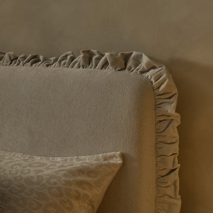 Riva Ottoman Storage Bed - Chenille Ivory - DUSK