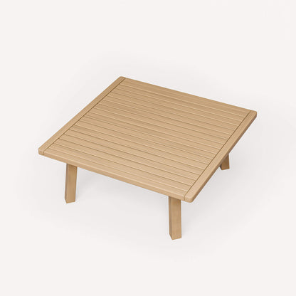 Roma Outdoor 5 Seater Corner Lounge Set with Square Coffee Table - Beige - DUSK