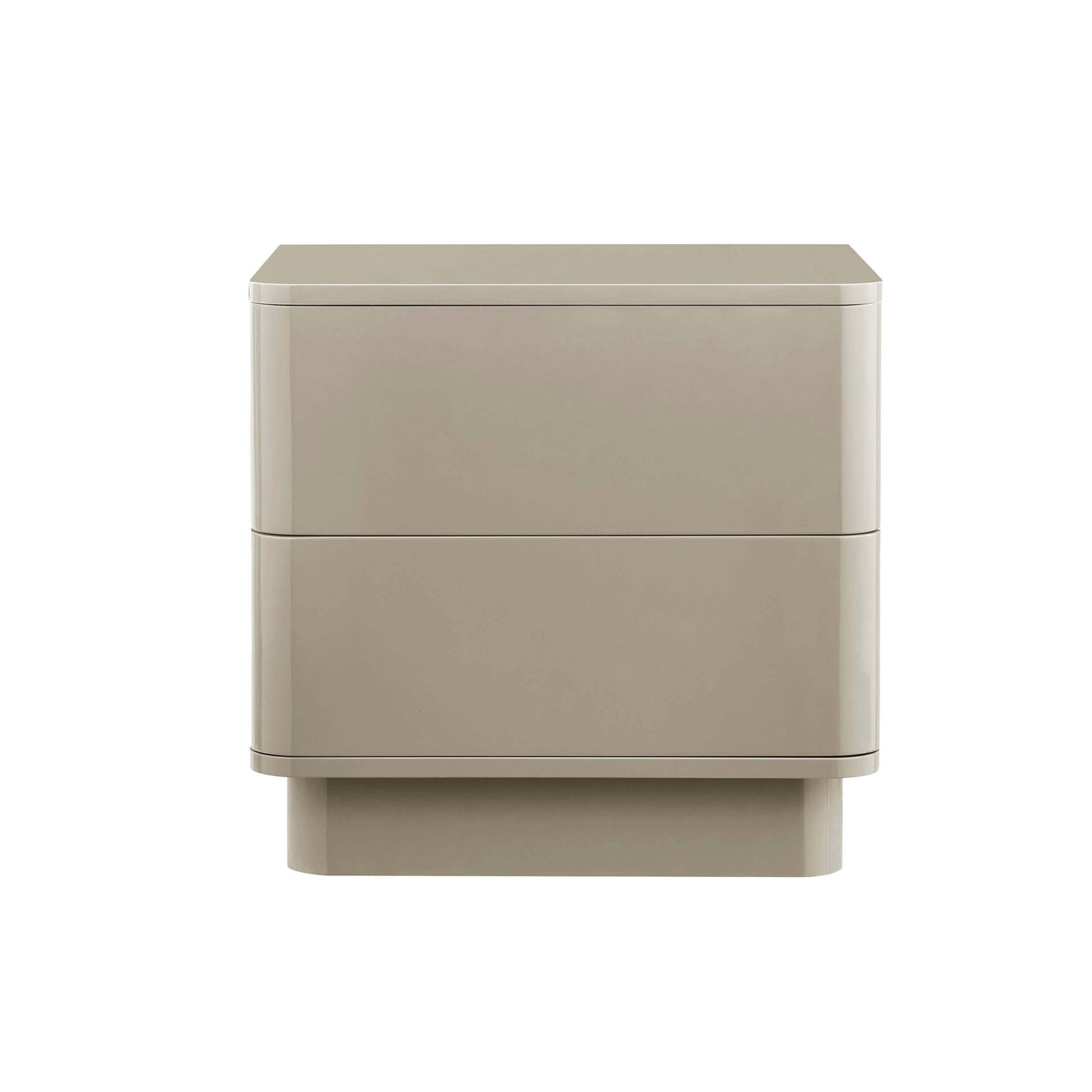 Romilly 2 Drawer Bedside Table - Taupe - DUSK