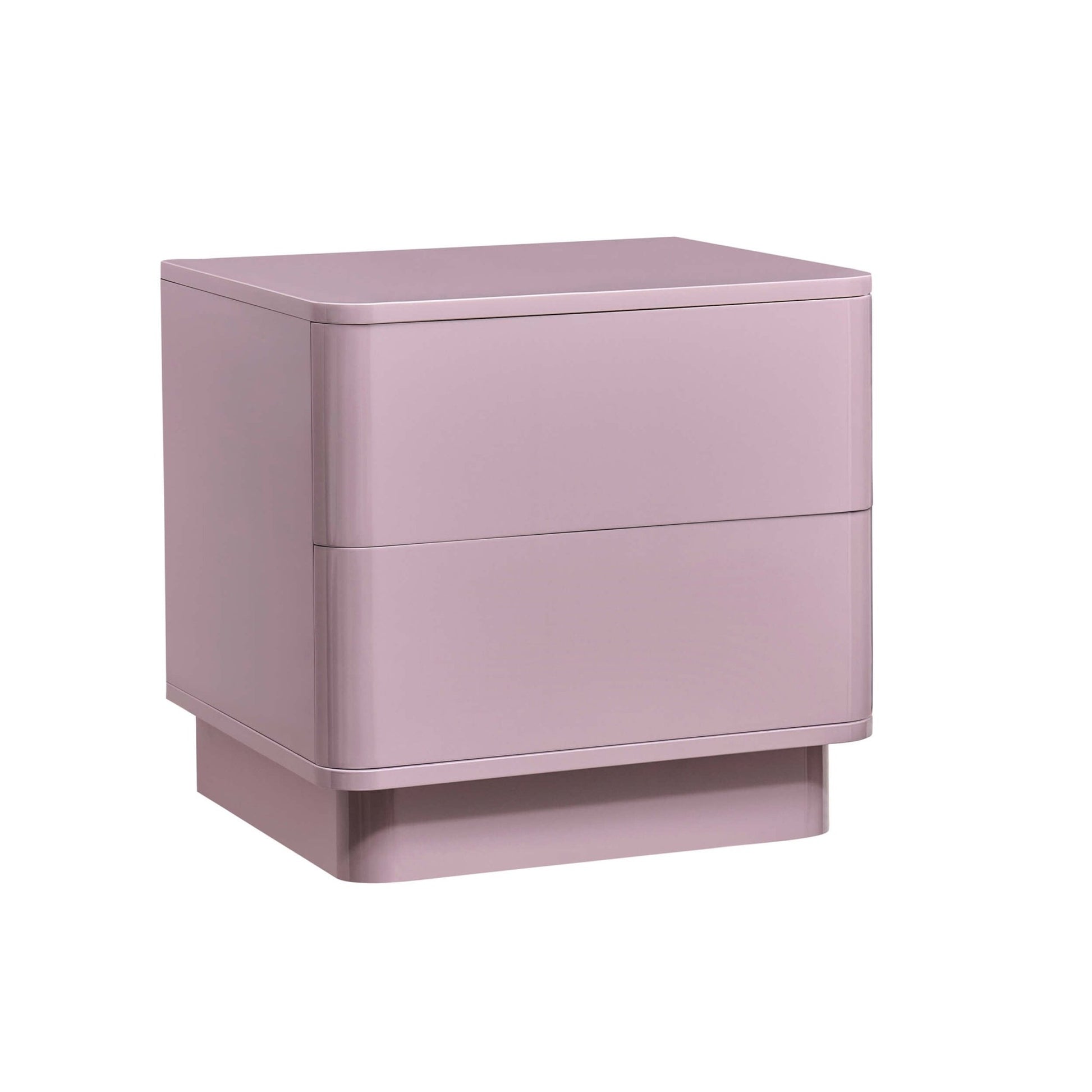 Romilly 2 Drawer Bedside Table - Violet Ice - DUSK