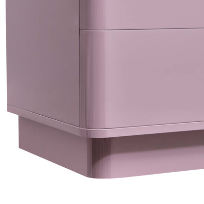 Romilly 2 Drawer Bedside Table - Violet Ice - DUSK