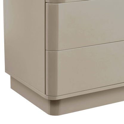 Romilly 3 Drawer Chest - Taupe - DUSK