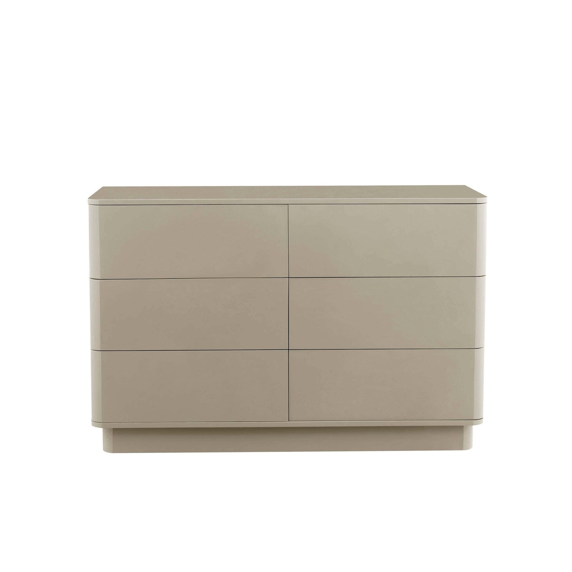 Romilly 6 Drawer Chest - Taupe - DUSK