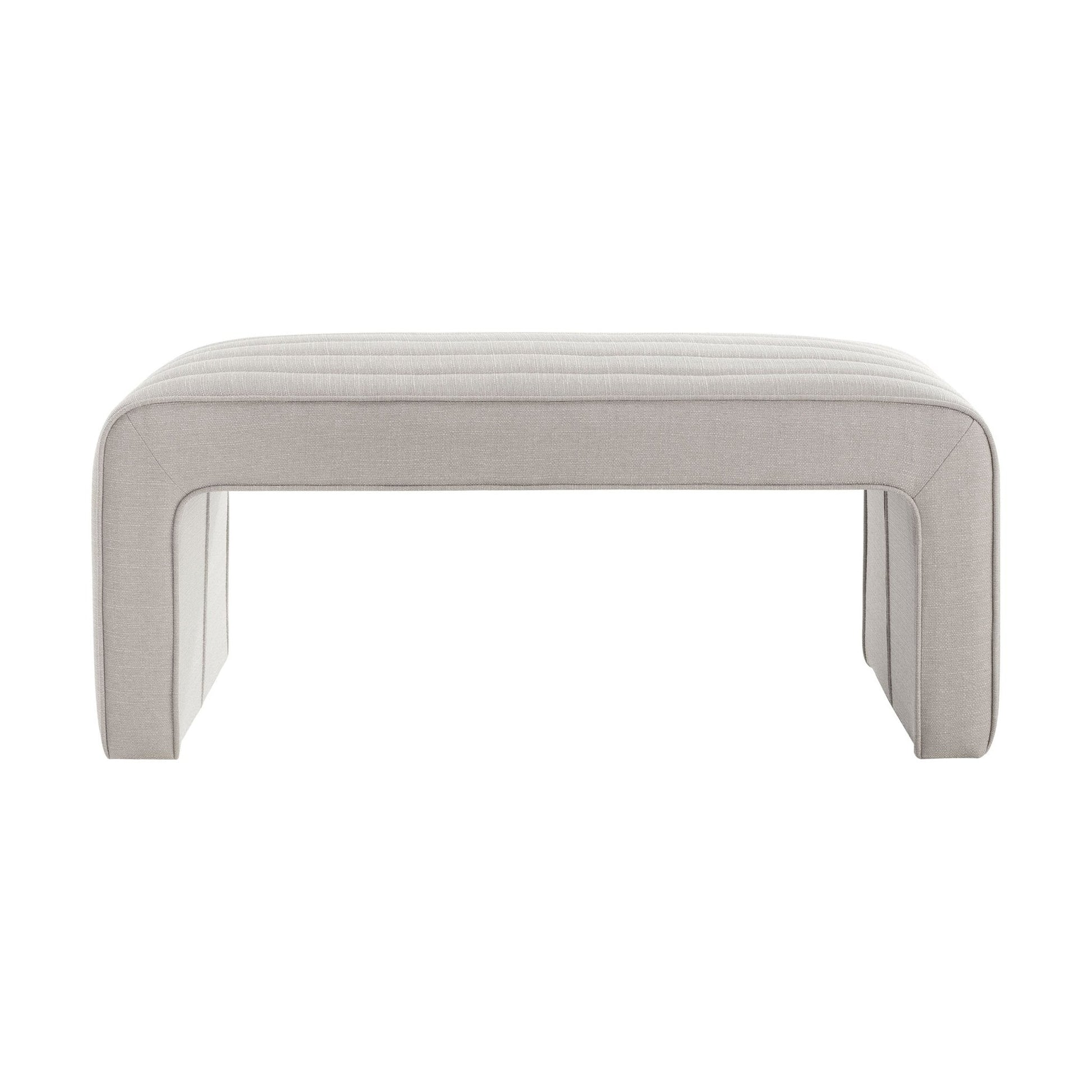 Rosewood Panelled Bench - Stone Grey - DUSK