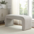 Rosewood Panelled Bench - Stone Grey - DUSK