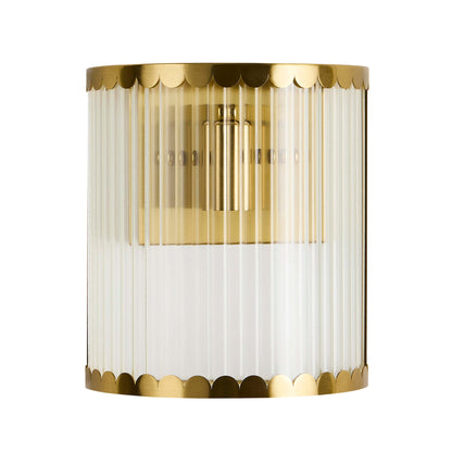 Rosie Glass Scallop Wall Light - Gold - DUSK