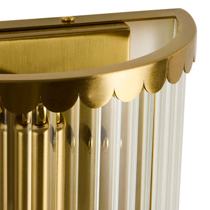Rosie Glass Scallop Wall Light - Gold - DUSK