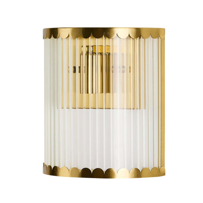 Rosie Glass Scallop Wall Light - Gold - DUSK