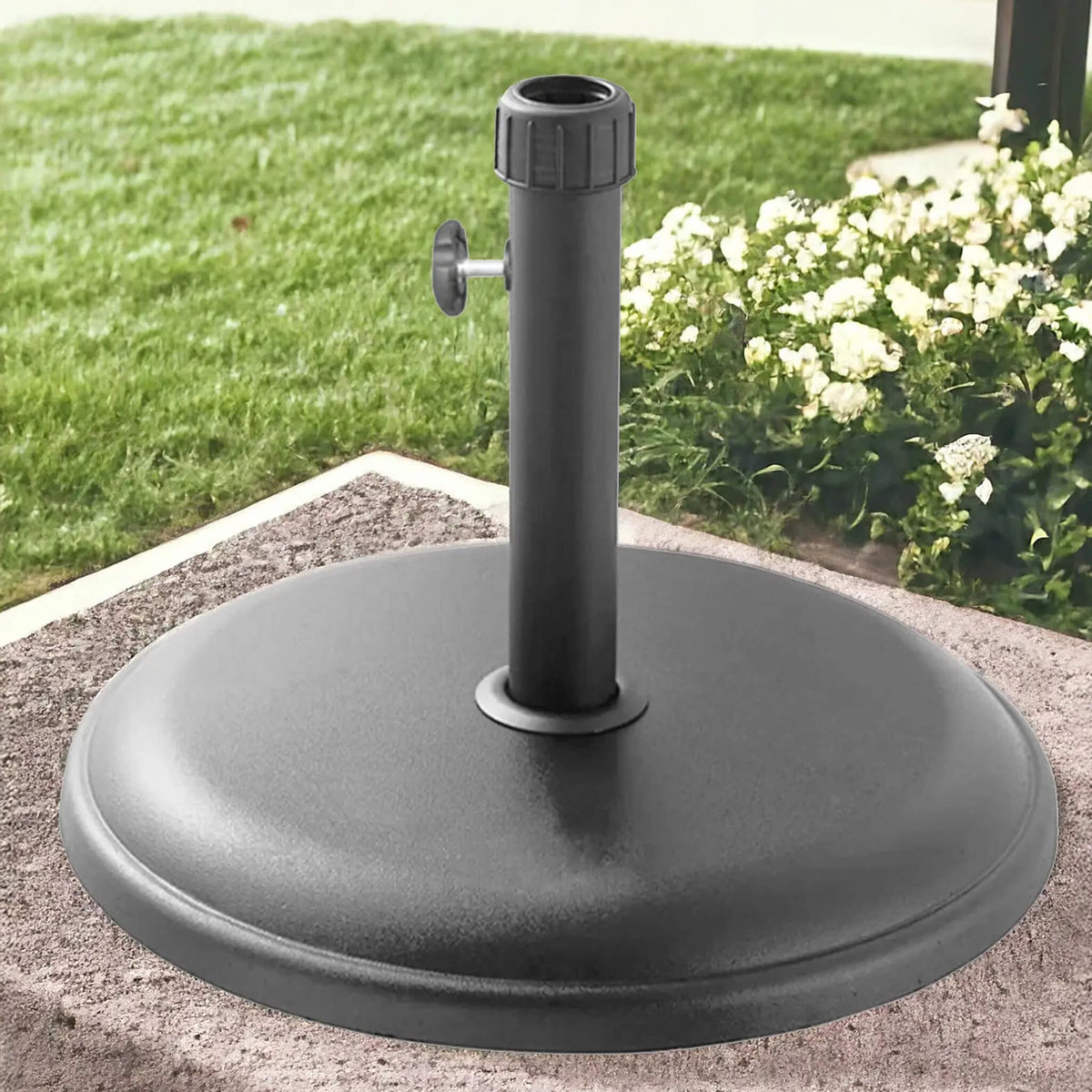 Round Parasol Base - Light Grey - DUSK