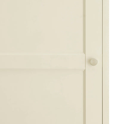 Ruby 1 Door Wardrobe with Drawers - Cream - DUSK