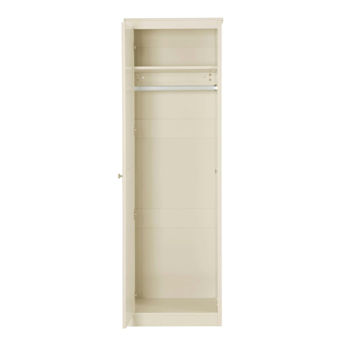 Ruby 1 Door Wardrobe with Drawers - Cream - DUSK