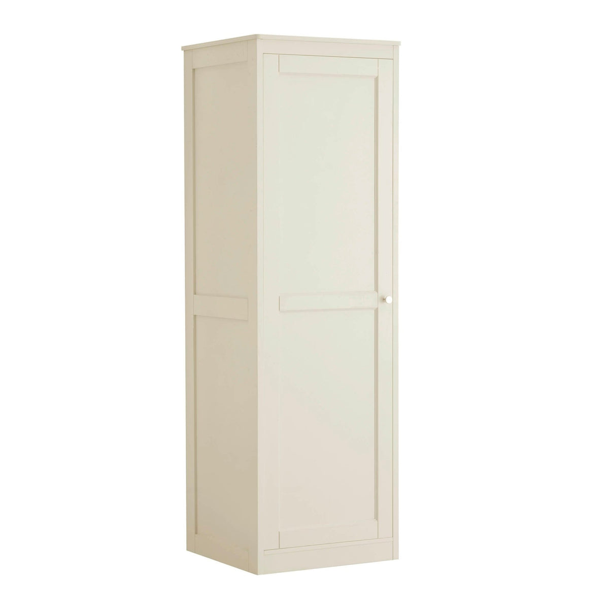 Ruby 1 Door Wardrobe with Drawers - Cream - DUSK