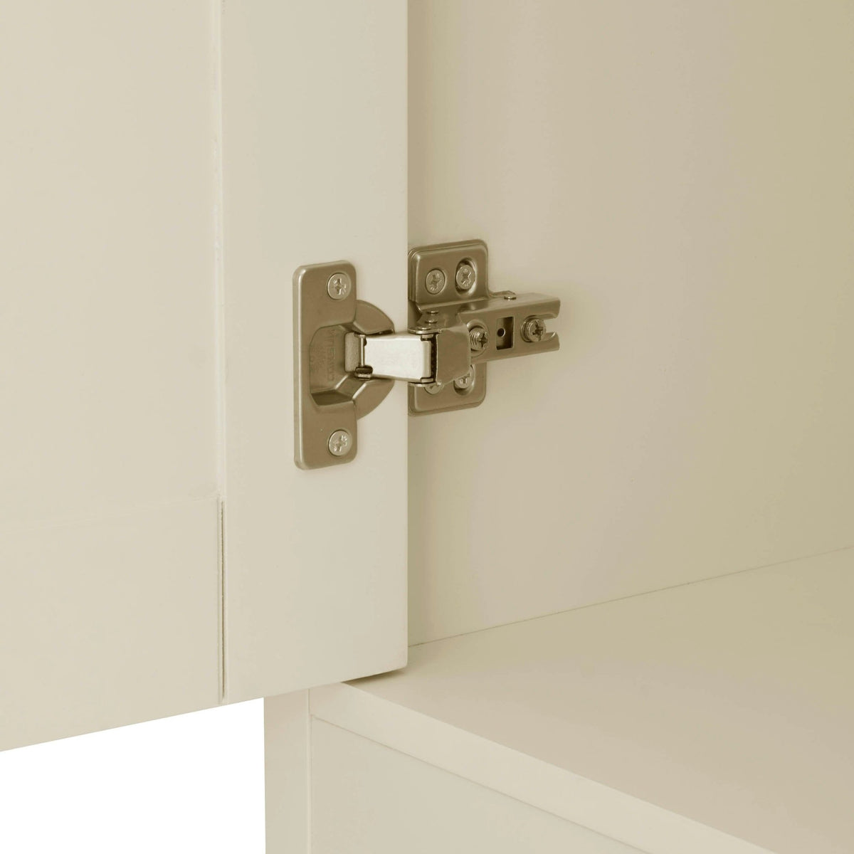 Ruby 1 Door Wardrobe with Drawers - Cream - DUSK