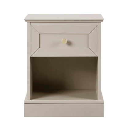 Ruby 1 Drawer Nightstand - Taupe - DUSK