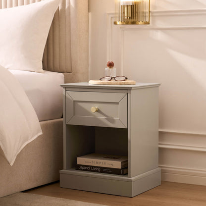 Ruby 1 Drawer Nightstand - Taupe - DUSK