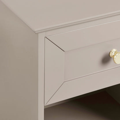 Ruby 1 Drawer Nightstand - Taupe - DUSK