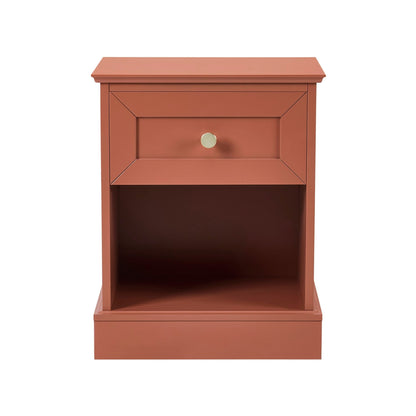 Ruby 1 Drawer Nightstand - Terracotta - DUSK