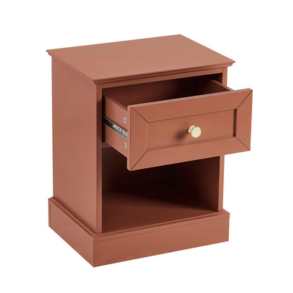 Ruby 1 Drawer Nightstand - Terracotta - DUSK
