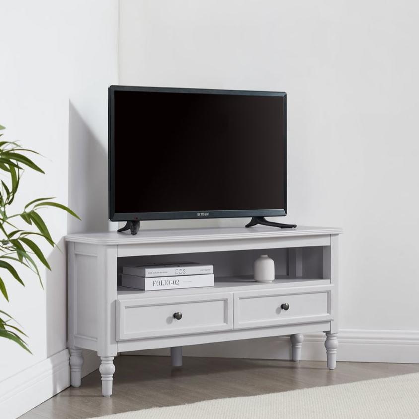 Ruby 100cm Corner TV Unit - Washed Stone - DUSK