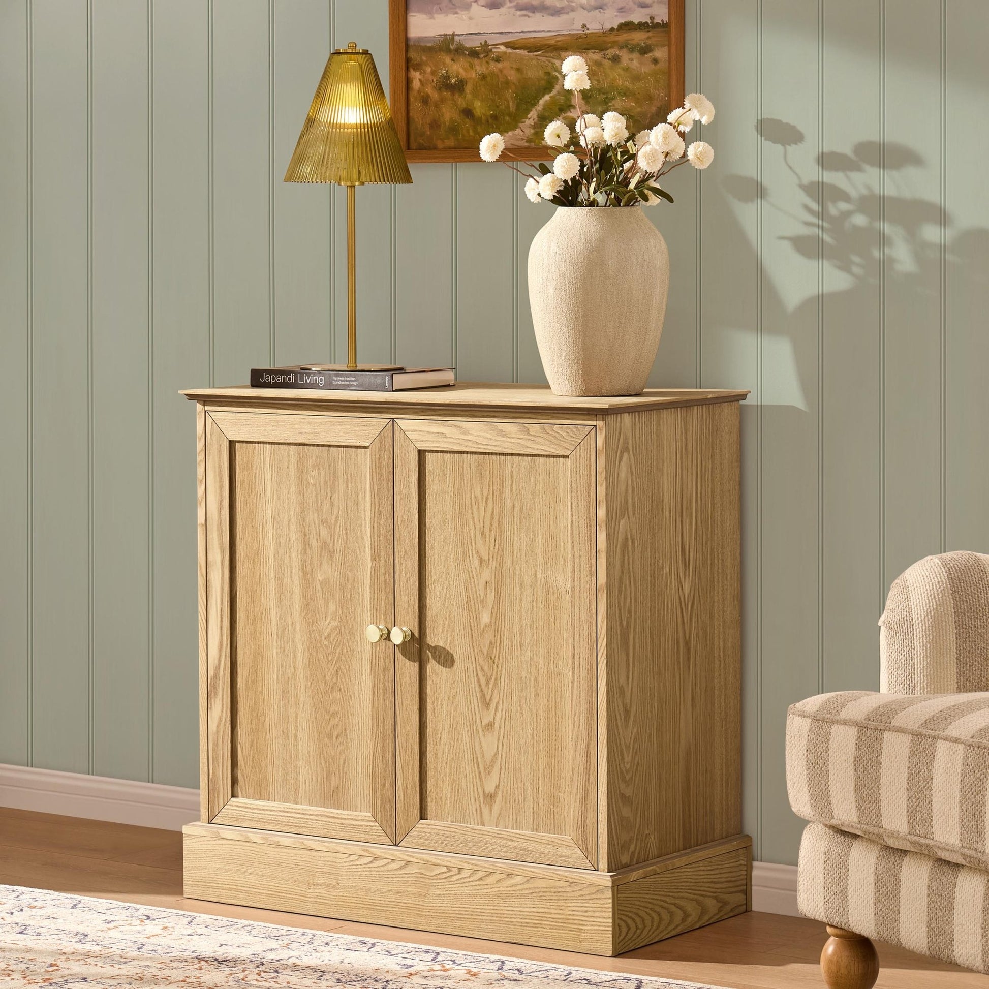 Ruby 2 Door Sideboard - Light Wood - DUSK
