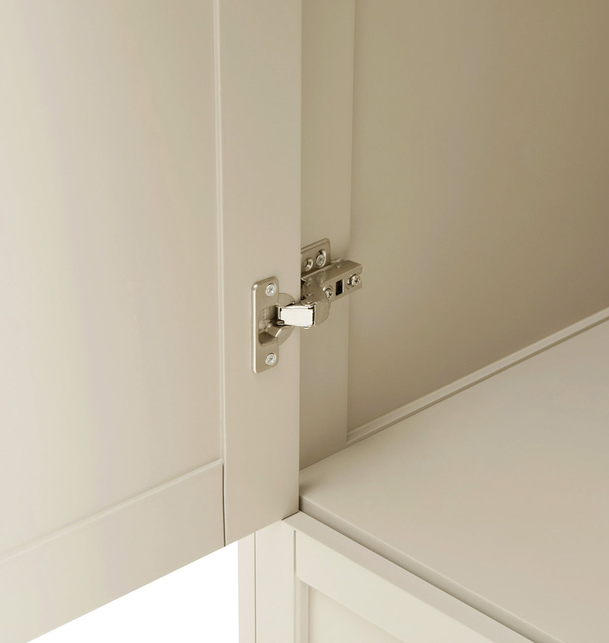 Ruby 2 Door Wardrobe with Drawer - Cream - DUSK