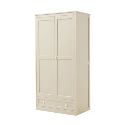 Ruby 2 Door Wardrobe with Drawer - Cream - DUSK