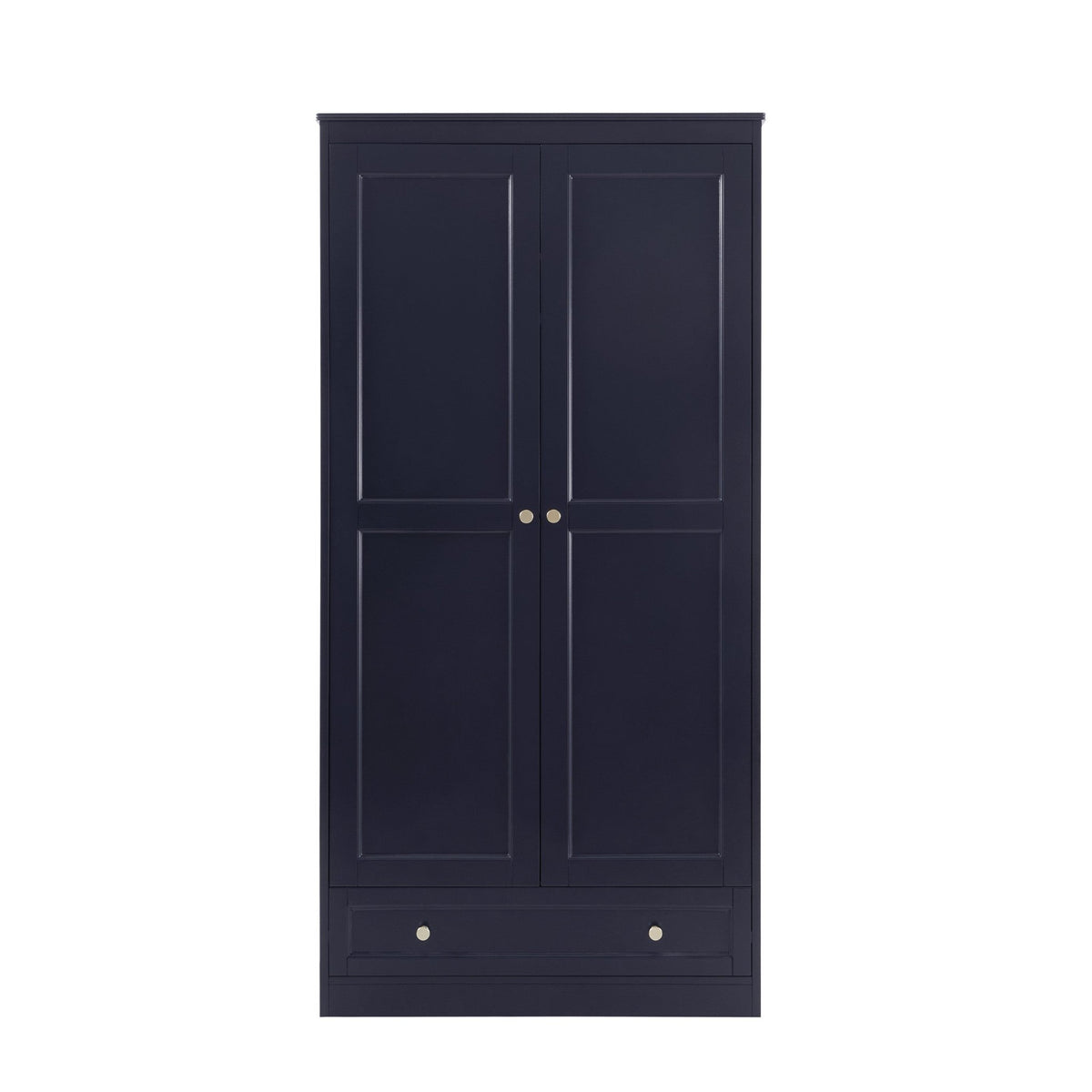 Ruby 2 Door Wardrobe with Drawer - Midnight - DUSK