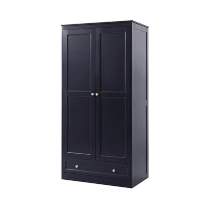 Ruby 2 Door Wardrobe with Drawer - Midnight - DUSK