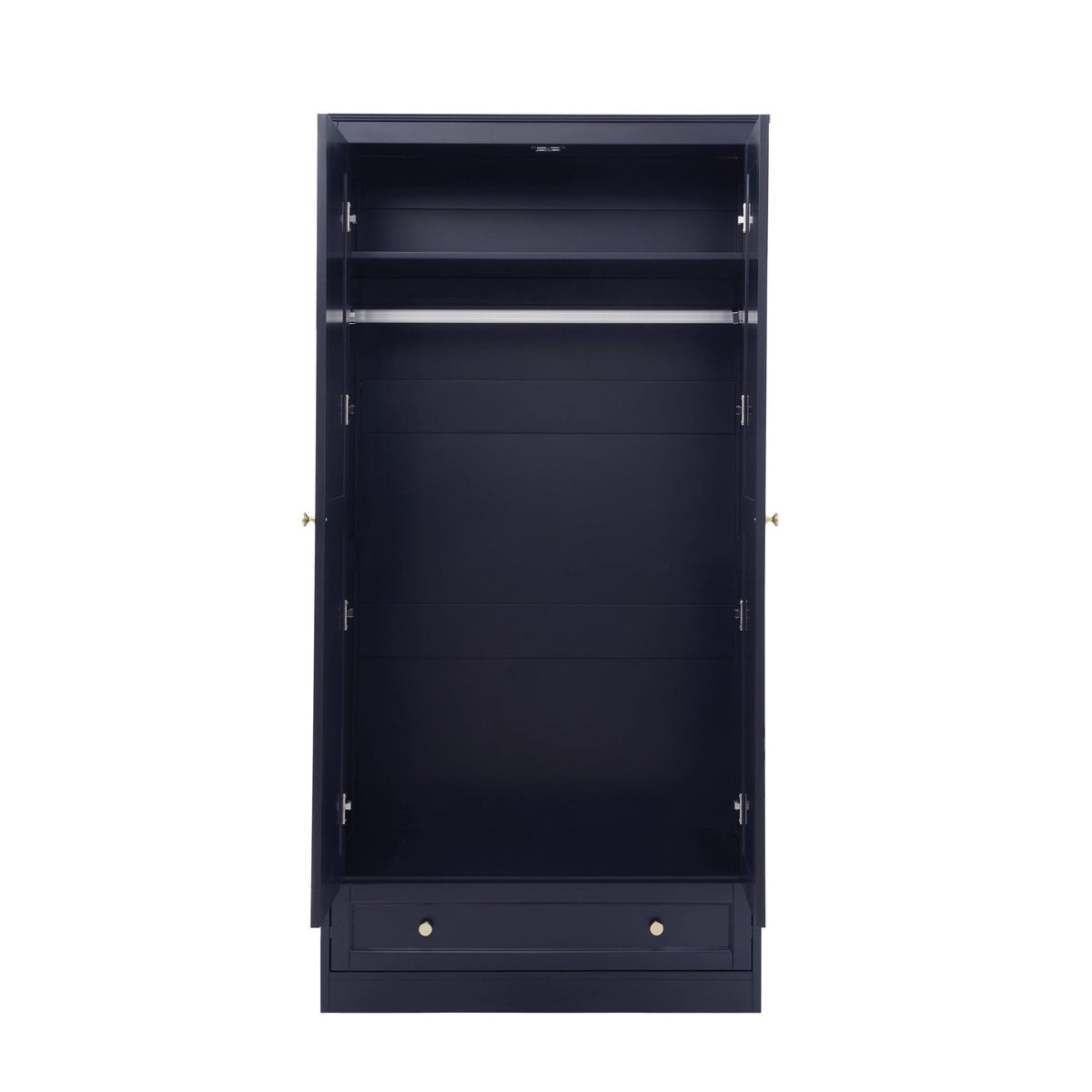 Ruby 2 Door Wardrobe with Drawer - Midnight - DUSK
