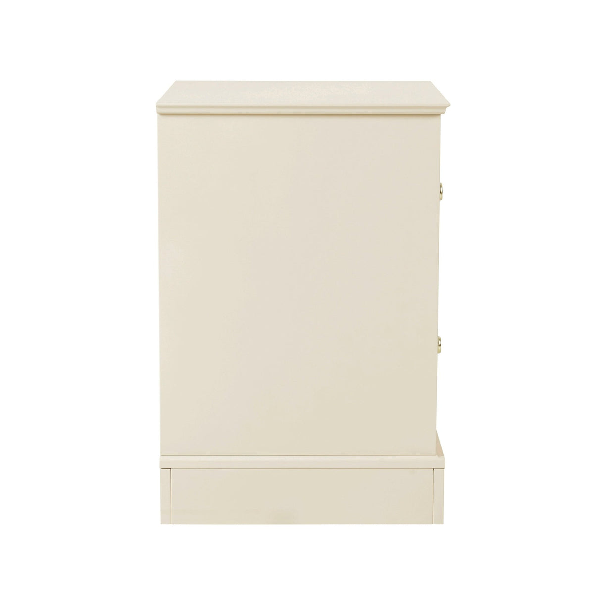 Ruby 2 Drawer Bedside Table - Cream - DUSK