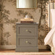 Ruby 2 Drawer Bedside Table - Mushroom Brown - DUSK