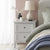 Ruby 2 Drawer Bedside Table - Washed Stone - DUSK