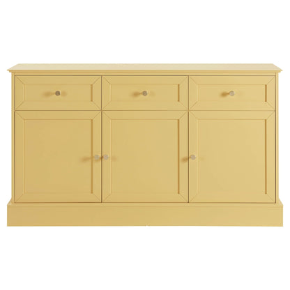 Ruby 3 Door Sideboard with Drawers - Butter - DUSK