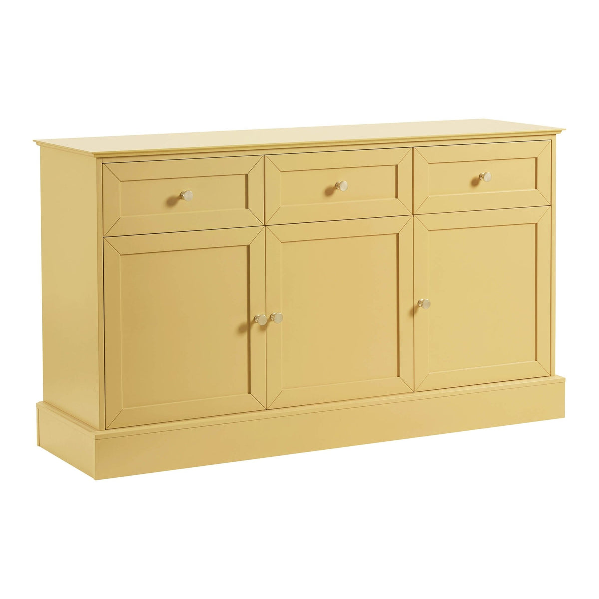 Ruby 3 Door Sideboard with Drawers - Butter - DUSK