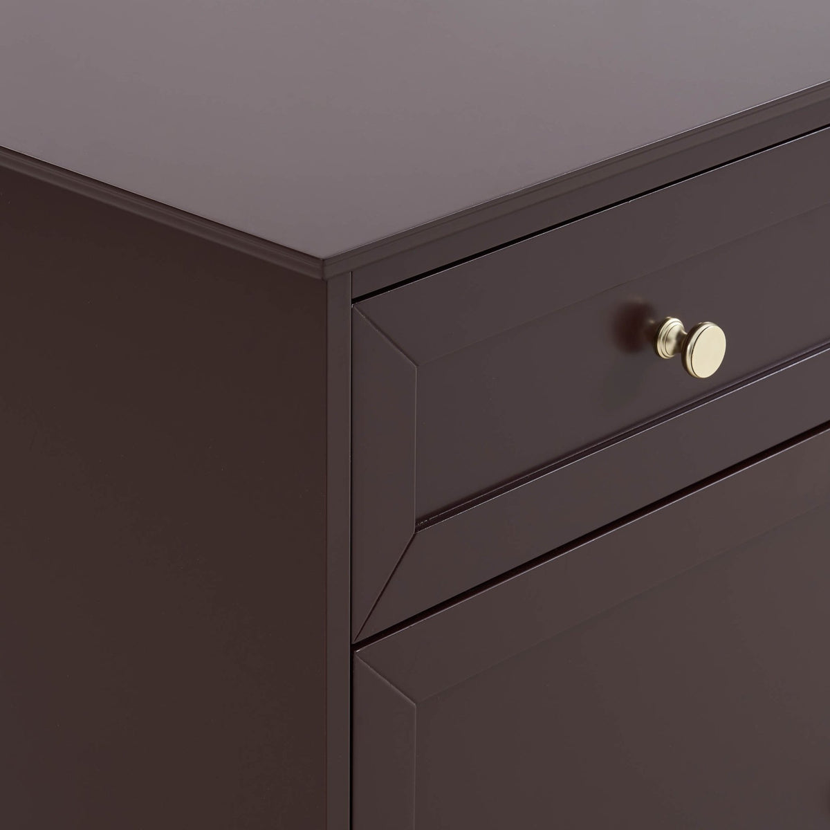 Ruby 3 Door Sideboard with Drawers - Chocolate - DUSK